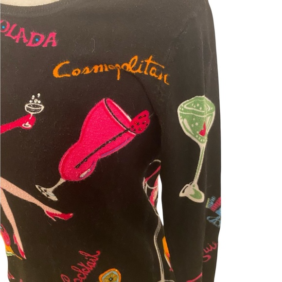 Vintage Elizabeth NY Knit Beaded Cocktsil Sweater - Picture 4 of 6